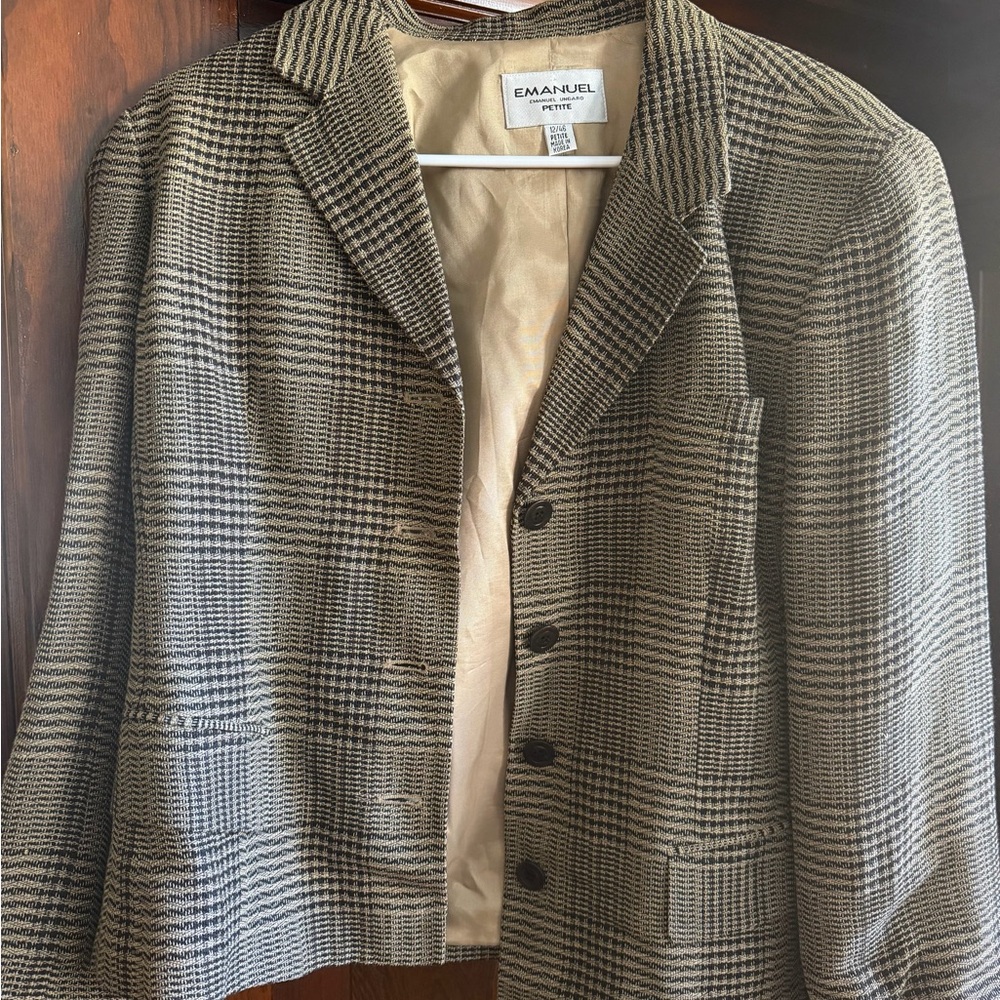 Emanuel Checkered Blazer